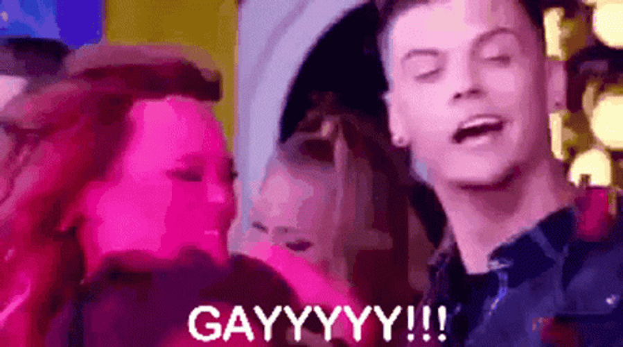 Ha Gay Chang Confetti Pouring Dancing Man GIF