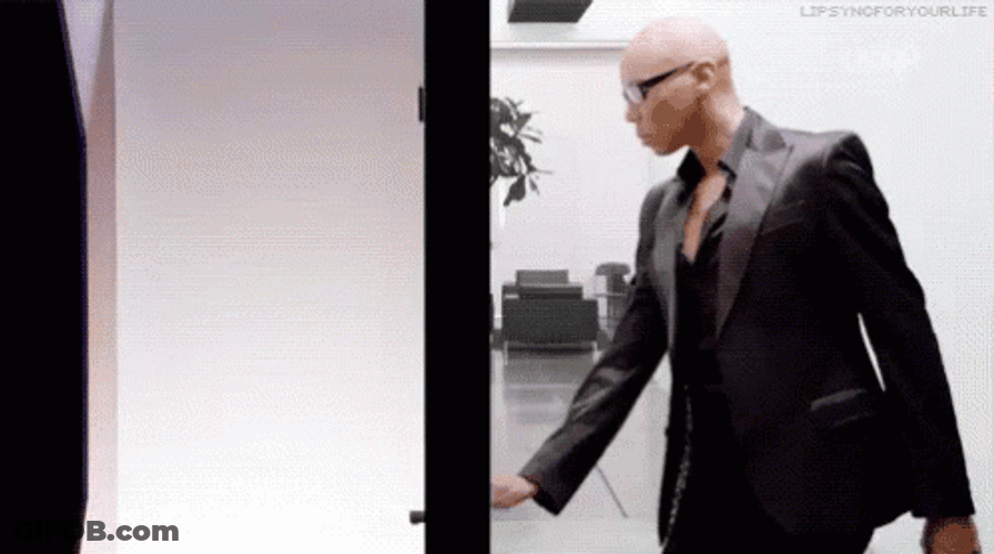 Ha Gay Drag Queen Tough Guy GIF