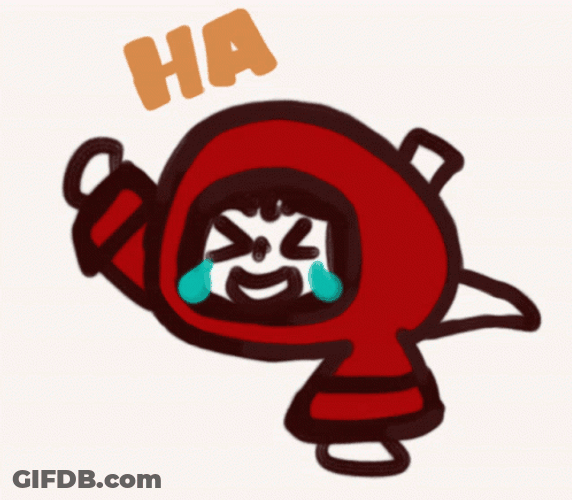 Ha Ha Fidgetto Ridere Red GIF