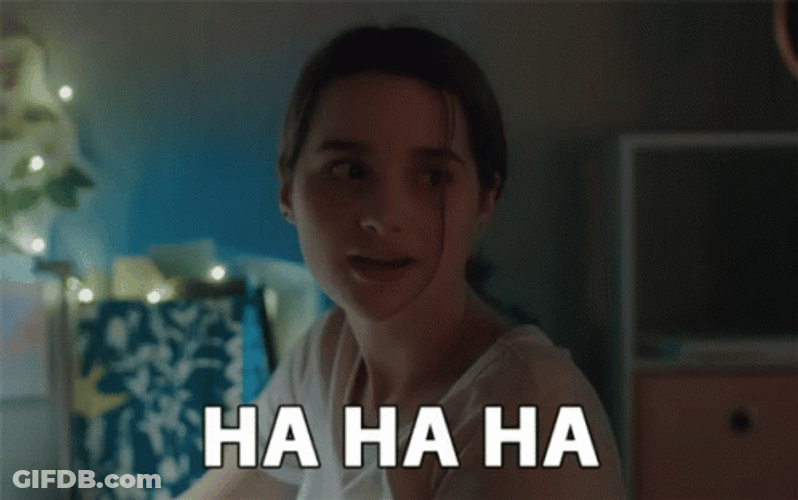 Ha Ha Sarcastic Laugh GIF