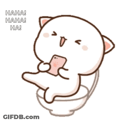 Ha Laugh Mochi Peach Cat GIF