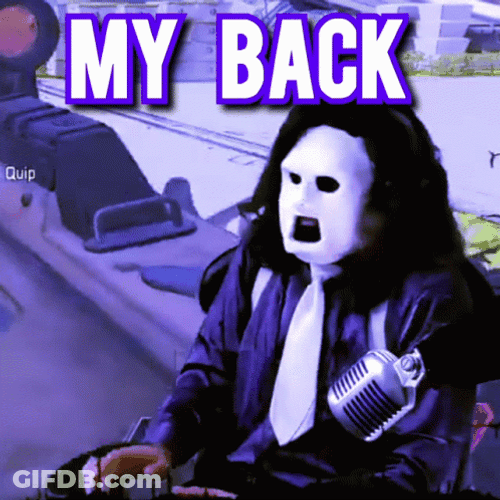 Haberdashery Back Pain GIF