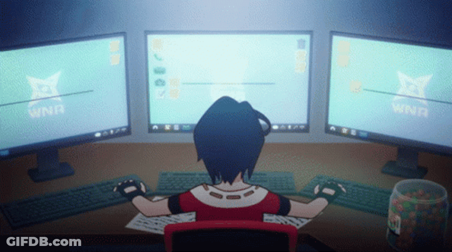 Hacker Anime Hacker Screen GIF