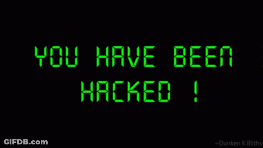 Hacker Im In Flashing Notification Design GIF