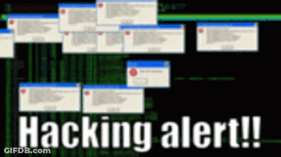 Hacker Screen Hacking Alert GIF
