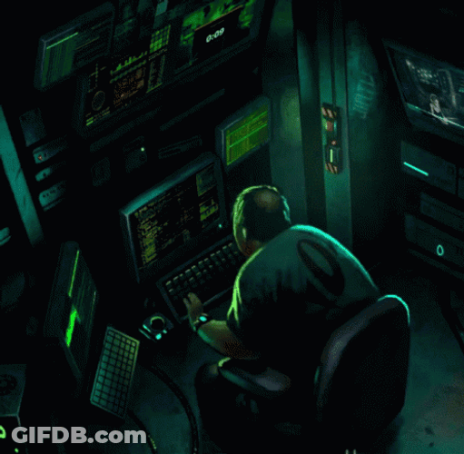 Hacker Screen Hacking In The Dark GIF