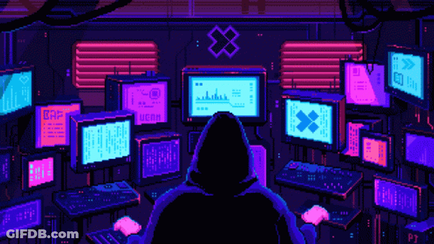 Hacker Screen Mastermind Pixel Jeff GIF
