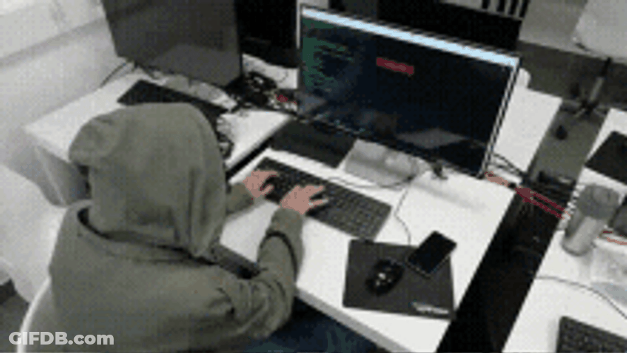 Hacker Thumbs Up Successful Hacking GIF