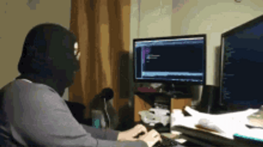 Hacker With Black Mask GIF