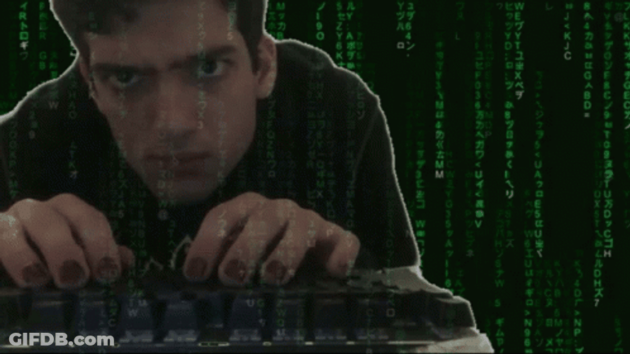 Hacking Computer Stealing Data Screen GIF