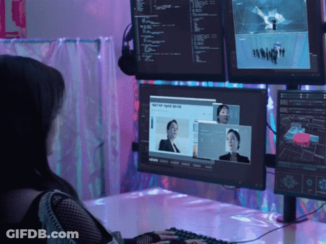 Hacking Computerized System Screen GIF