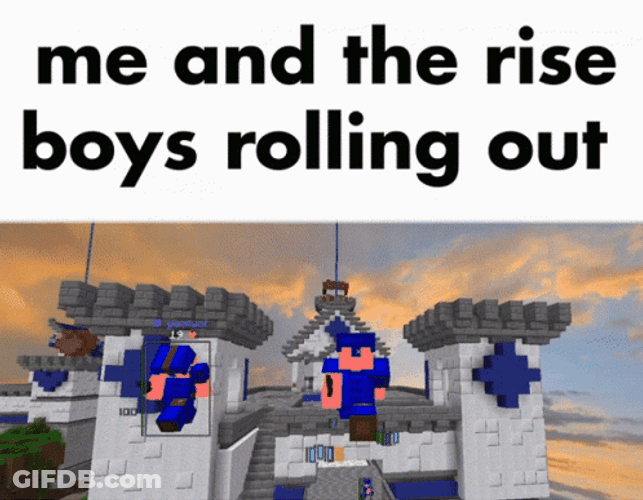Hacking Screen Rise Client Minecraft GIF