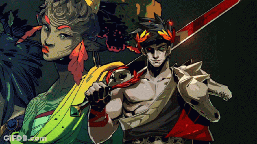 Hades Game Zagreus Sword Pose Mythology GIF
