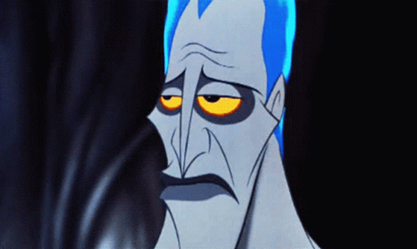 Hades Hercules Movie Eye Roll Sad GIF
