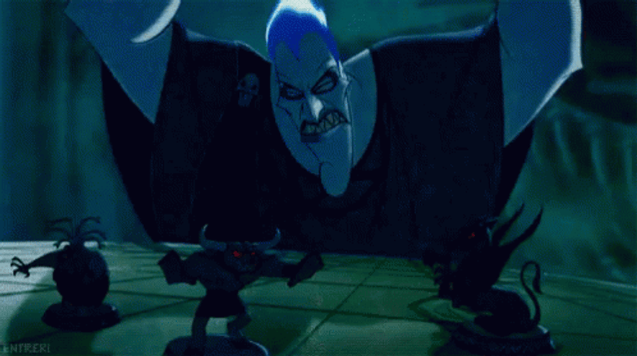 Hades Hercules Movie Pissed Annoyed Head Bang GIF