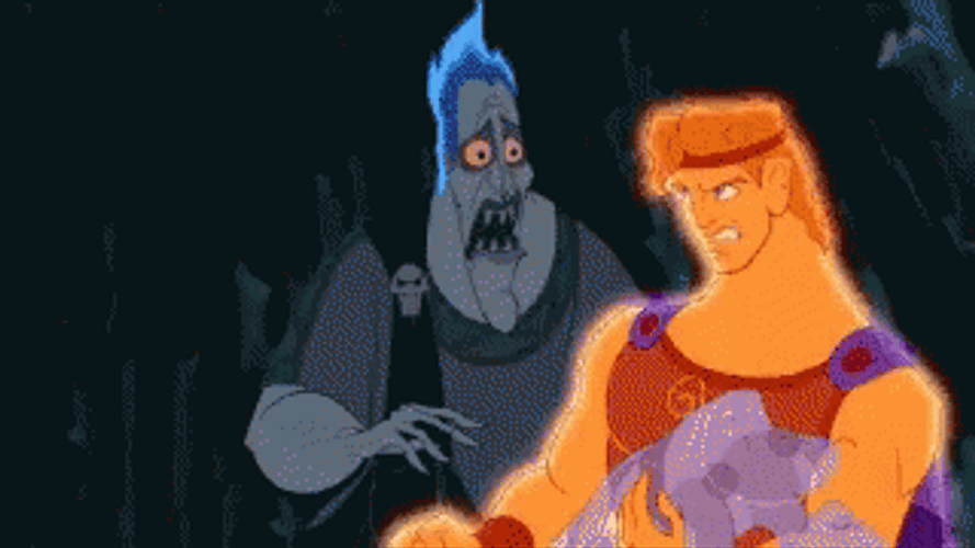 Hades Punch Hercules Movie Funny Scene GIF