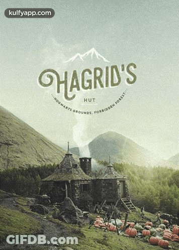 Hagrid'Snogwartshutgrounds.Forbiddeh.Gif GIF