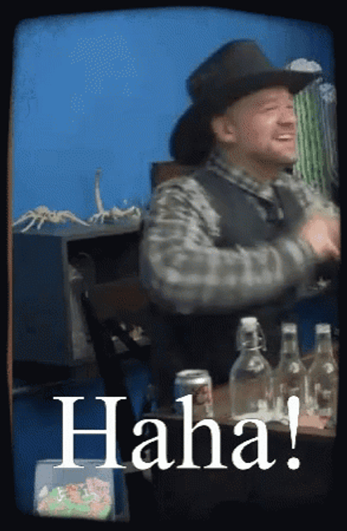 Haha Cow Boy GIF
