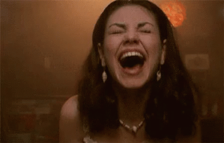 Haha Girl Laughing Hysterically GIF
