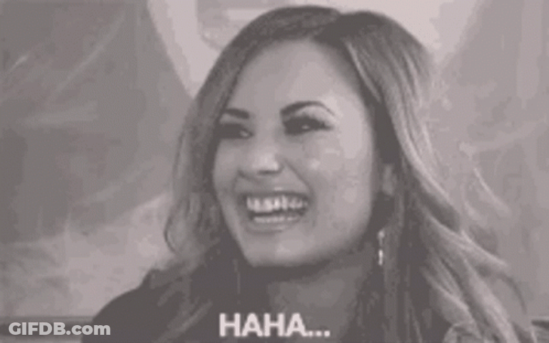 Haha No Demi Lovato Laugh GIF