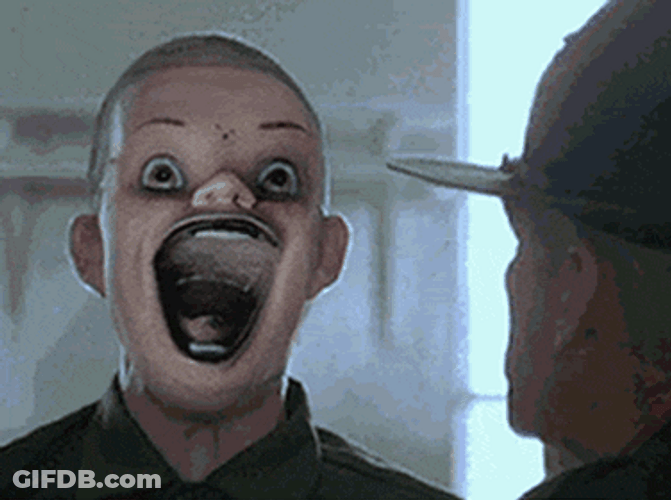 Hahaha Creepy Faces GIF