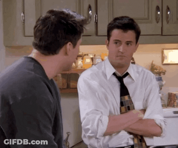 Hahaha Friends Chandler Joey GIF