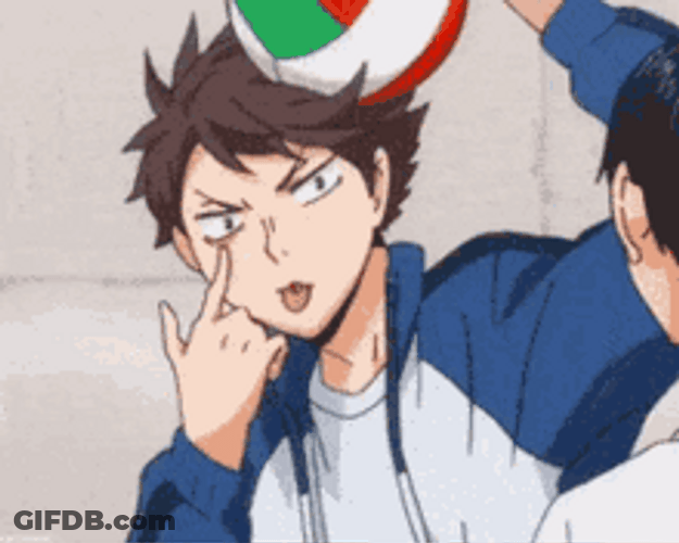 Haikyū Tōru Oikawa Make Face Teasing GIF