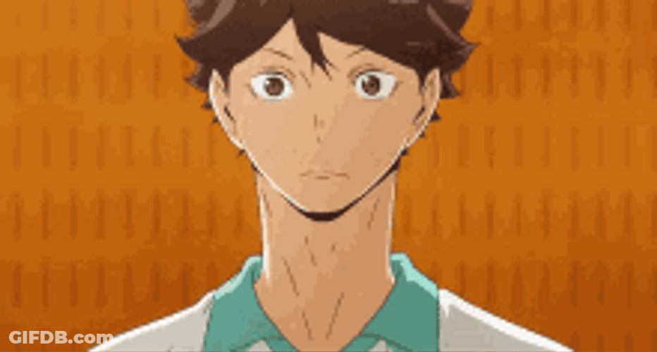 Haikyū Tōru Oikawa Turn Head GIF