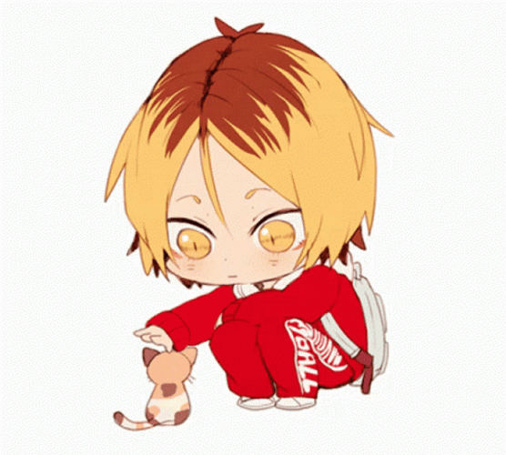 Haikyuu Chibi Kenma Cat GIF