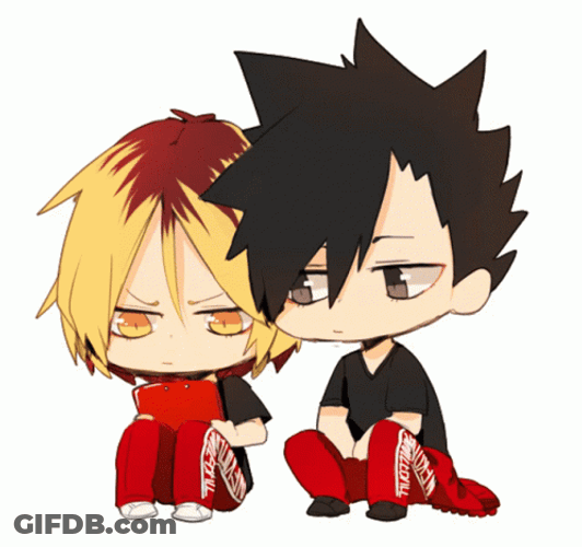 Haikyuu Chibi Kenma Kuroo GIF