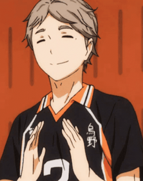 Haikyuu Sugawara Clapping GIF