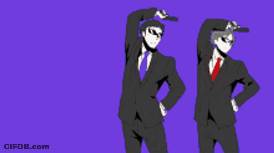 Haikyuu Suite & Tie Anime Dance GIF