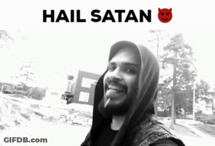 Hail Satan GIF