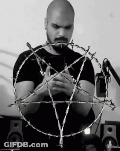 Hail Satan GIF