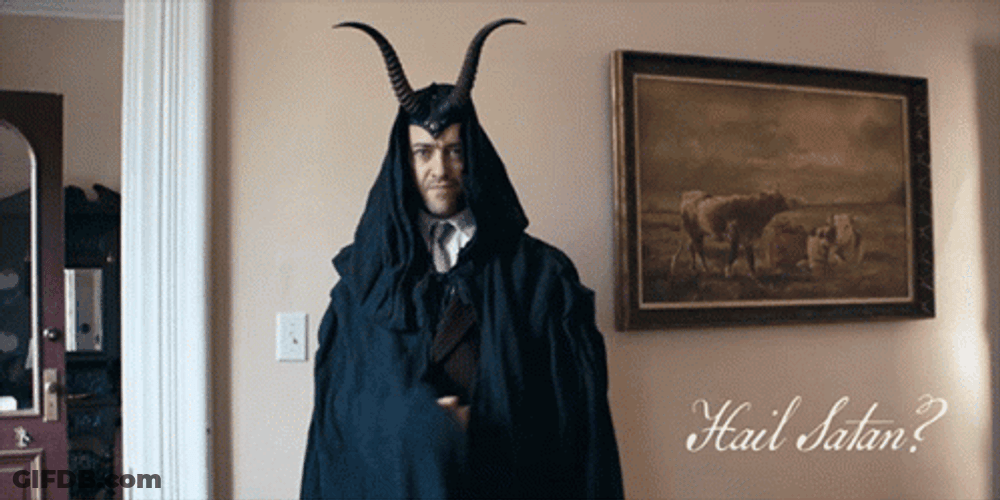 Hail Satan GIF