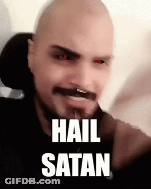Hail Satan GIF