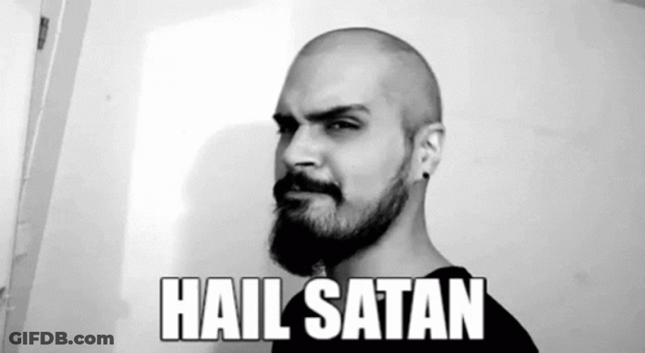 Hail Satan GIF