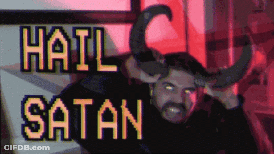 Hail Satan GIF