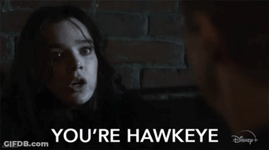 Hailee Steinfeld  Asking You're Hawkeye GIF