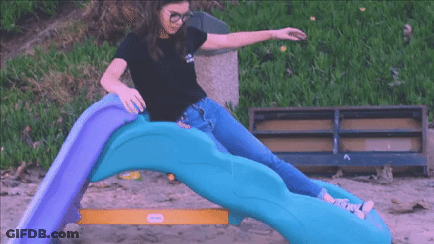 Hailee Steinfeld Sliding GIF