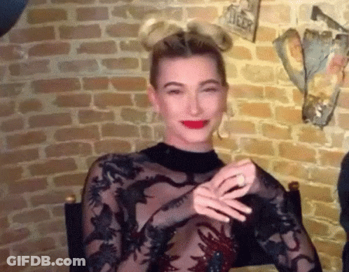 Hailey Baldwin Smile GIF