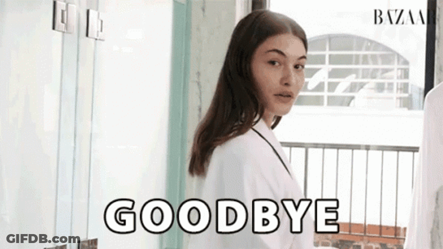 Hailey Saying Goodbye GIF