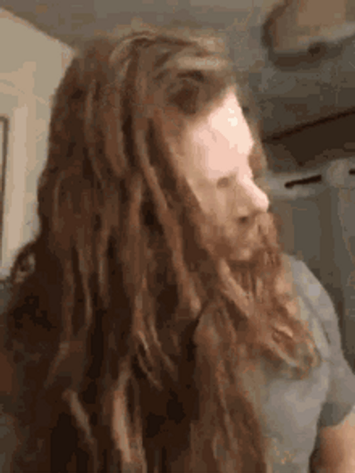 Hair Flip Adam Long Hair GIF