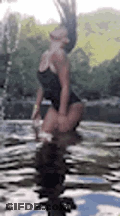 Hair Flip Girl GIF