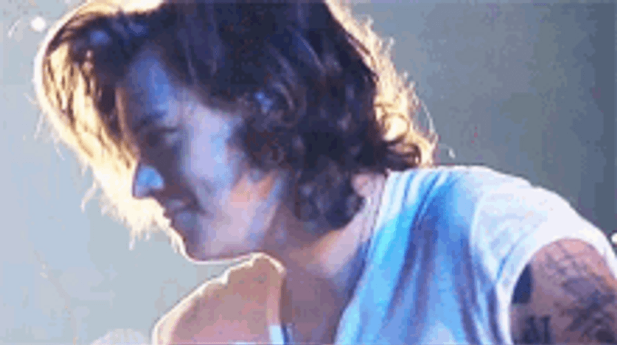 Hair Flip Harry Styles GIF