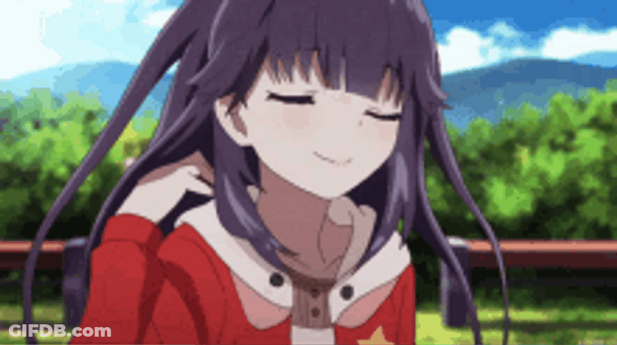 Hair Flip Homura Chika GIF