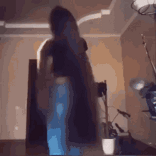 Hair Flip Long Hair Cat GIF