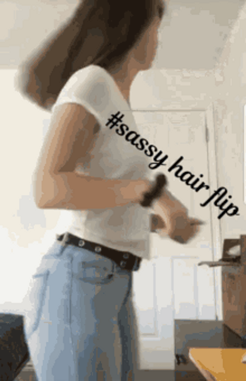 Hair Flip Sassy GIF