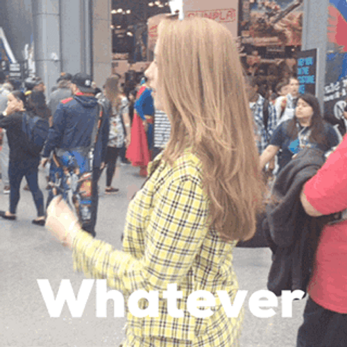 Hair Flip Whatever GIF