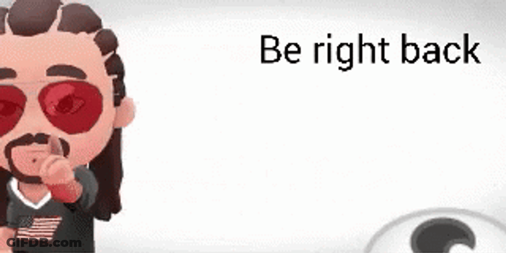 Hair Maker Be Right Back Animation GIF